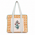 Block Printed Quilted Tote Bag