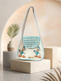 Block Printed Quilted Cotton Shoulder Bag
